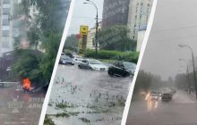 Киев залил мощный ливень, часть улиц оказалась под водой (видео)