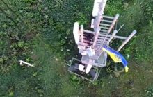 На территории России развивался флаг Украины (видео)