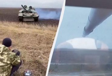 Окупанти показали дистанційно керований FPV-танк (відео)