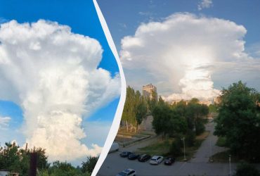 У небі над Запоріжжям побачили химерне явище (фото)