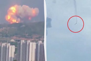 У Китаї ракета втекла з космодрому і впала на околиці міста (відео)