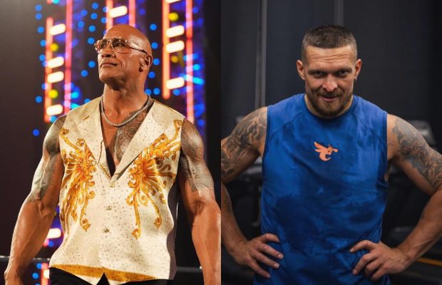 "Не зламай мені щелепу": "Скеля" звернувся до Олександра Усика, з яким зіграє у фільмі