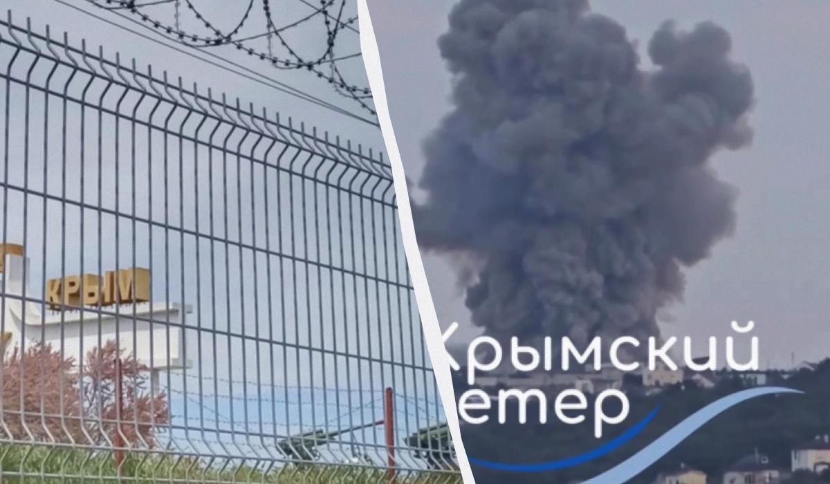 ЗСУ вдарили по складу боєприпасів у Криму/ Колаж УНІАН, фото Радіо Свобода, скріншот ЗСУ вдарили по складу боєприпасів у Криму/ Колаж УНІАН, фото Радіо Свобода, скріншот