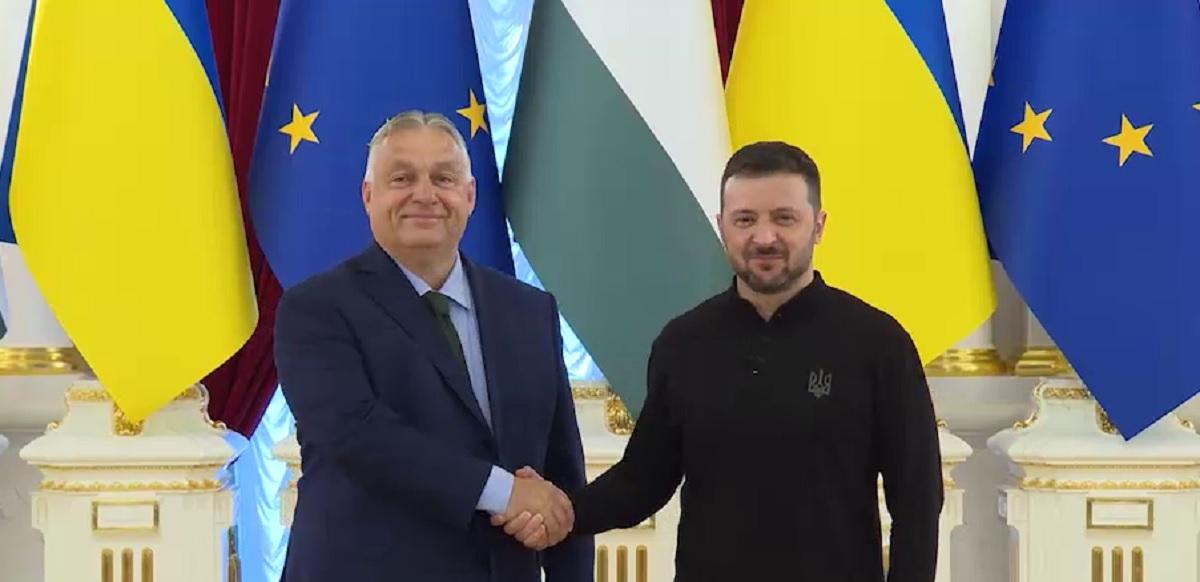 Зеленський і Орбан провели зустріч / скріншот Зеленський і Орбан провели зустріч / скріншот