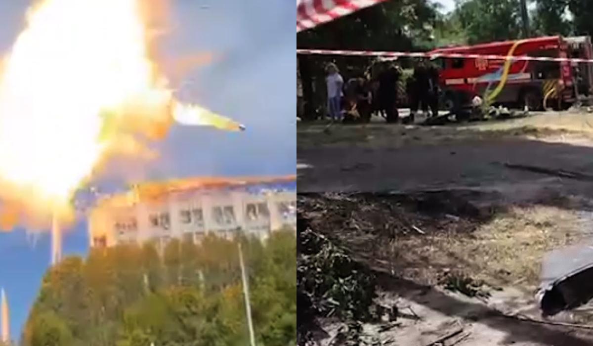 Росія вдарила по Дніпру ракетами і дронами / колаж УНІАН, скріншоти Росія вдарила по Дніпру ракетами і дронами / колаж УНІАН, скріншоти