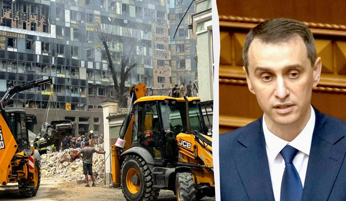 Віктор Ляшко розповів про наслідки російського удару по лікарні "Охматдит" / колаж УНІАН, фото УНІАН, ДСНС Віктор Ляшко розповів про наслідки російського удару по лікарні "Охматдит" / колаж УНІАН, фото УНІАН, ДСНС