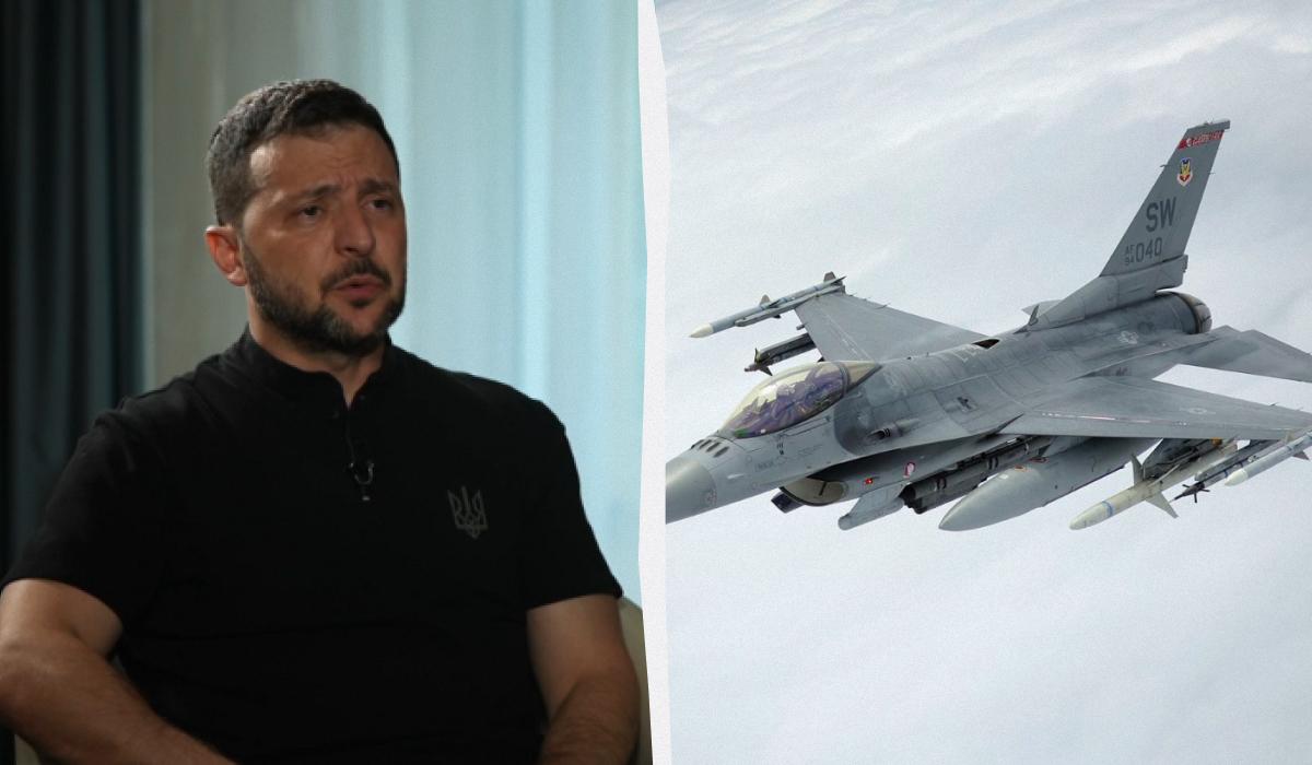 По словам Зеленского, обещанные странами Запада истребители F-16 пока не прибыли в Украину / Коллаж УНИАН, скриншот, фото Википедия По словам Зеленского, обещанные странами Запада истребители F-16 пока не прибыли в Украину / Коллаж УНИАН, скриншот, фото Википедия