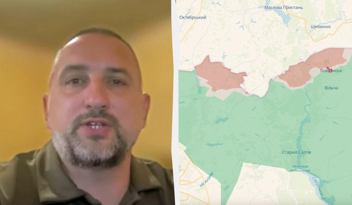 Виталий Саранцев рассказал о текущей ситуации на Харьковщине / коллаж УНИАН, фото DeepState, кадр из видео Виталий Саранцев рассказал о текущей ситуации на Харьковщине / коллаж УНИАН, фото DeepState, кадр из видео