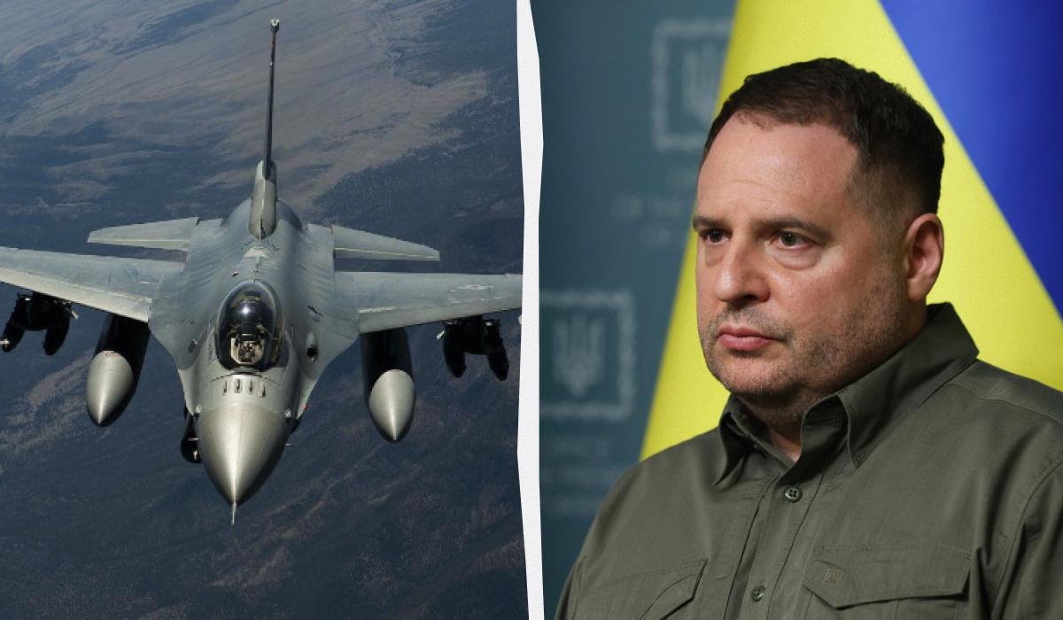 Андрій Єрмак розповів про важливу роль винищувачів F-16 в українській державі / колаж з фото US Air Force та УНІАН Андрій Єрмак розповів про важливу роль винищувачів F-16 в українській державі / колаж з фото US Air Force та УНІАН