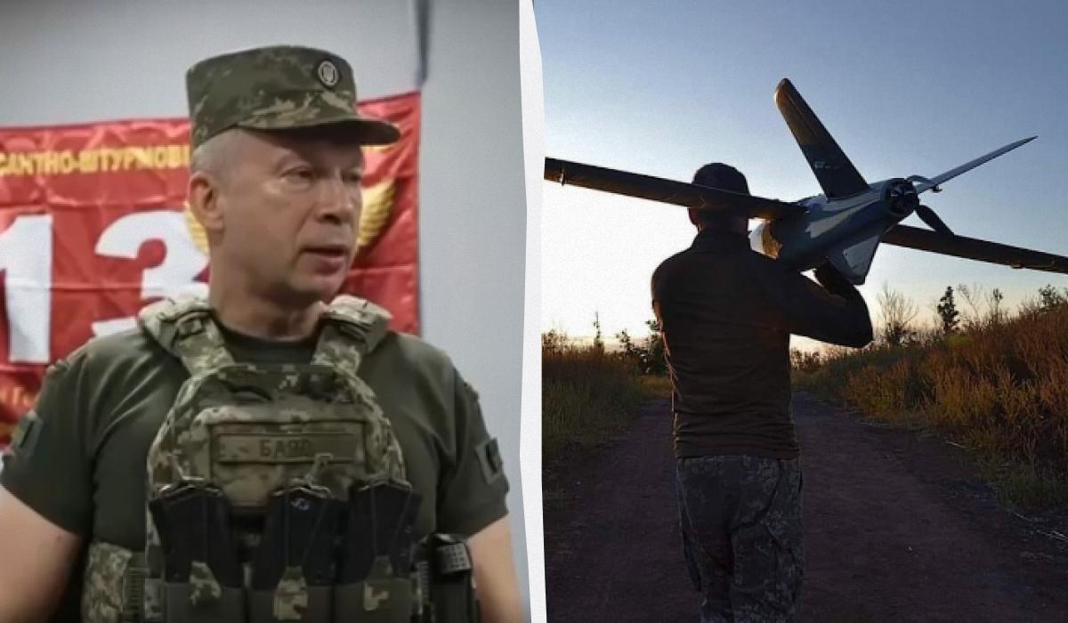 Олександр Сирський розповів, скільки важливих цілей у РФ вразили наші безпілотники / колаж УНІАН зі скріншоту та фото з facebook.com/UALandForces Олександр Сирський розповів, скільки важливих цілей у РФ вразили наші безпілотники / колаж УНІАН зі скріншоту та фото з facebook.com/UALandForces