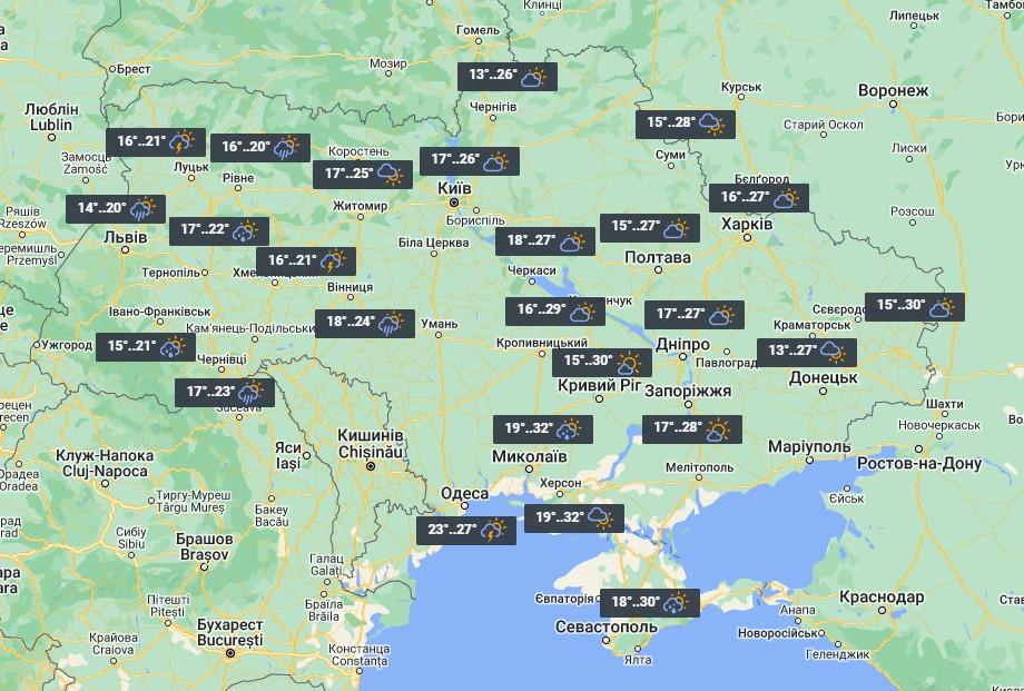 25 липня із заходу в Україну прийде похолодання / фото УНІАН