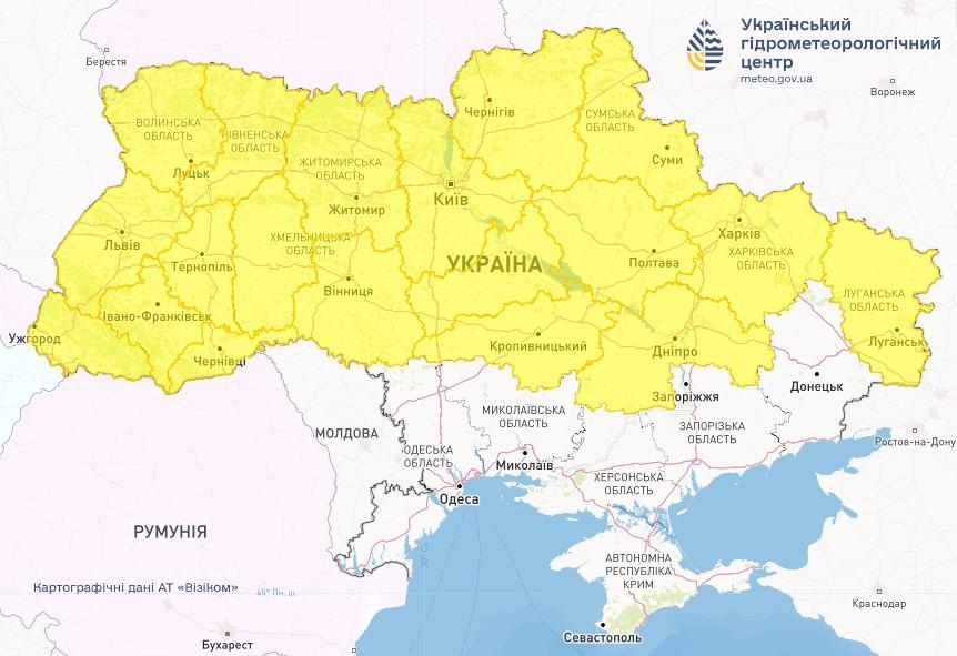 30 липня в Україні буде вітряно / фото Укргідрометцентр 30 липня в Україні буде вітряно / фото Укргідрометцентр