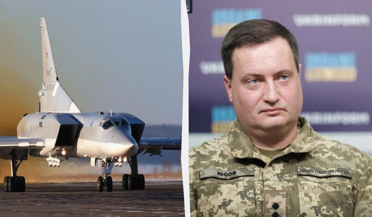 Юсов заявив, що на аеродромі "Оленья" було пошкоджено одразу два літаки Ту-22М3 / колаж УНІАН, фото Getty Images, wikimedia.org Юсов заявив, що на аеродромі "Оленья" було пошкоджено одразу два літаки Ту-22М3 / колаж УНІАН, фото Getty Images, wikimedia.org
