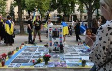 В Германии на митинге возле посольства РФ против удара по "Охматдету" запретили говорить по-украински, - СМИ