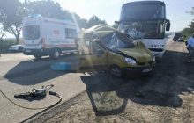 В Молдове столкнулись автомобиль и автобус Кишинев-Киев: есть погибшие
