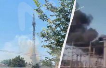 Дроны атаковали телебашню и подстанцию в Курской области: на месте вспыхнули пожары