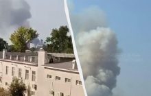 В Луганске прогремела серия взрывов: на месте вспыхнул пожар, - СМИ