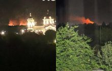 Россию атаковали дроны: появилось видео пожара в Ростовской области