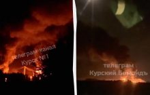 У Курській області РФ "вибухова" ніч: після атаки дронів палає нафтобаза, - ЗМІ