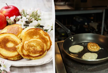 Такие же точно давали в детском саду: пышные оладьи на воде (рецепт)