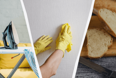 За 2 хвилини і навіть із паперових: як прибрати стару жирну пляму зі шпалер