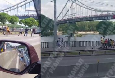 У Києві обірвався трос через Дніпро: водолази шукають людину