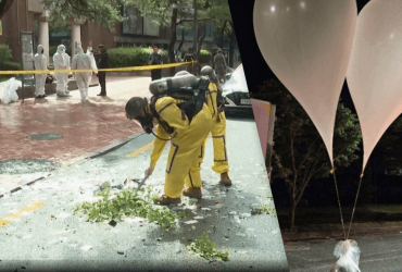 КНДР продолжает запускать в сторону Южной Кореи мусорные шары, которые прерывают полеты