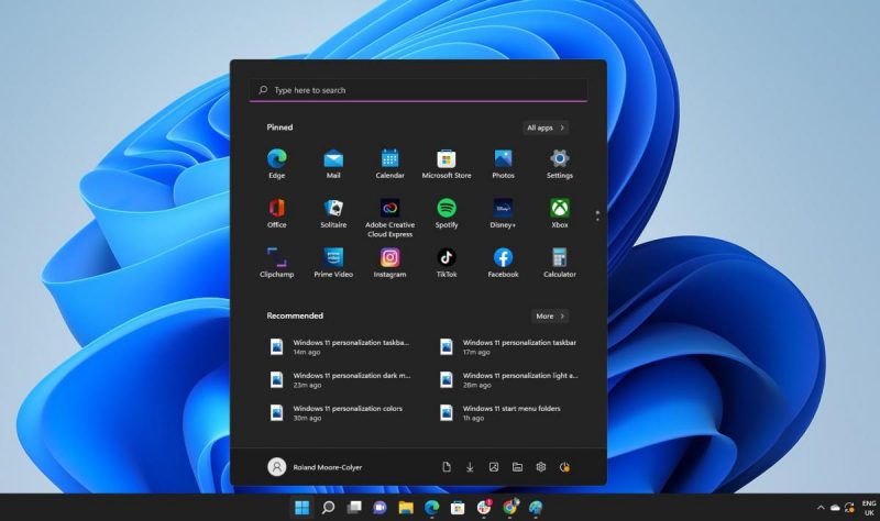 Новое меню «Пуск» в Windows 11 скрывает часто используемые действия / фото Microsoft Новое меню «Пуск» в Windows 11 скрывает часто используемые действия / фото Microsoft