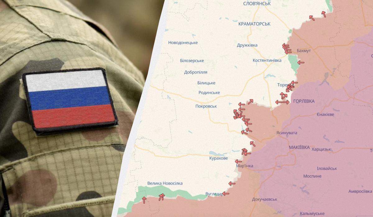 Окупанти просунулися на Донеччині / колаж УНІАН, фото ua.depositphotos.com, DeepState Окупанти просунулися на Донеччині / колаж УНІАН, фото ua.depositphotos.com, DeepState