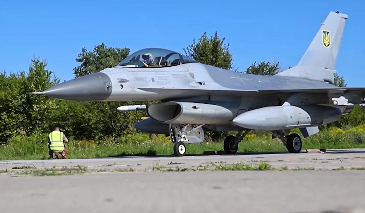 Україна досі мала лише 6 літаків F-16 / скріншот з відео Україна досі мала лише 6 літаків F-16 / скріншот з відео