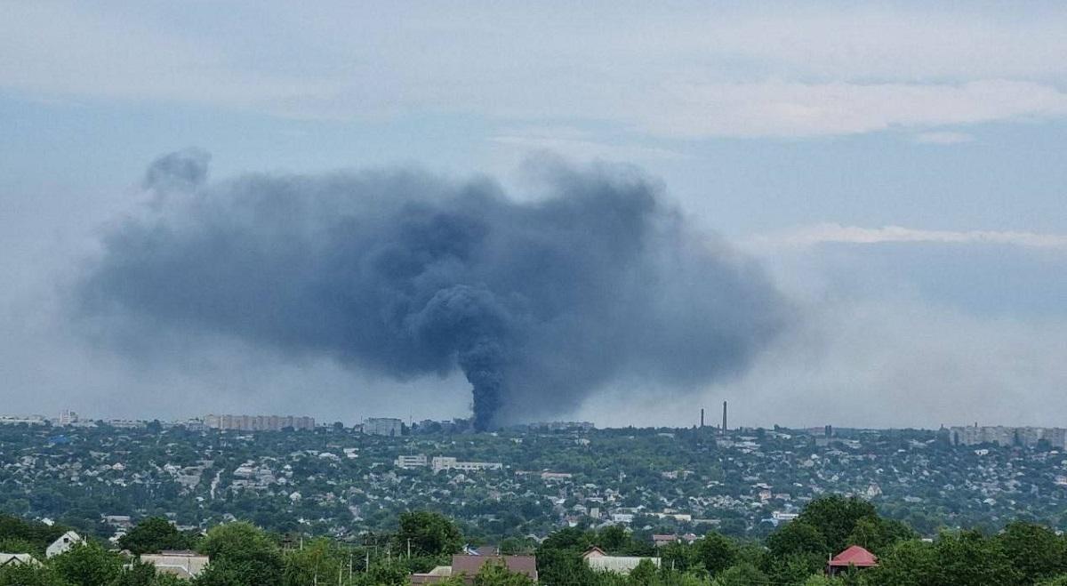 У Луганську сталася "бавовна" / фото t.me/luhanskaVTSA У Луганську сталася "бавовна" / фото t.me/luhanskaVTSA