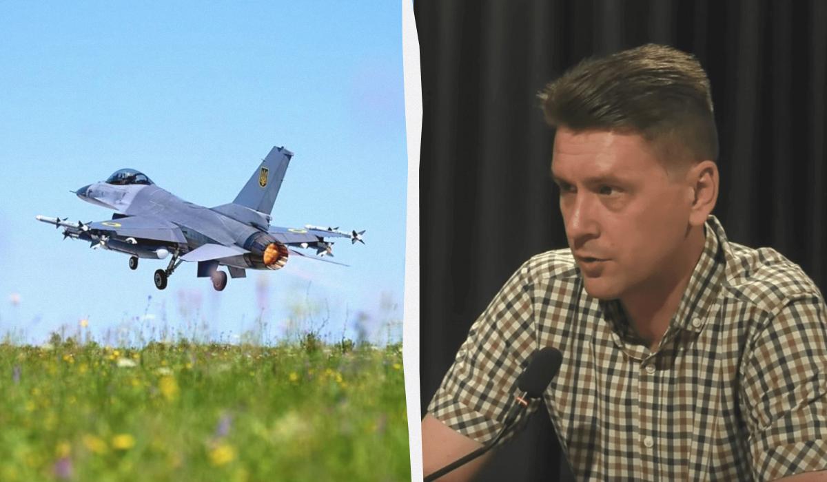 Коваленко розповів, які завдання можуть виконувати F-16 в Україні / колаж УНІАН, фото Zelenskiy Official, скріншот