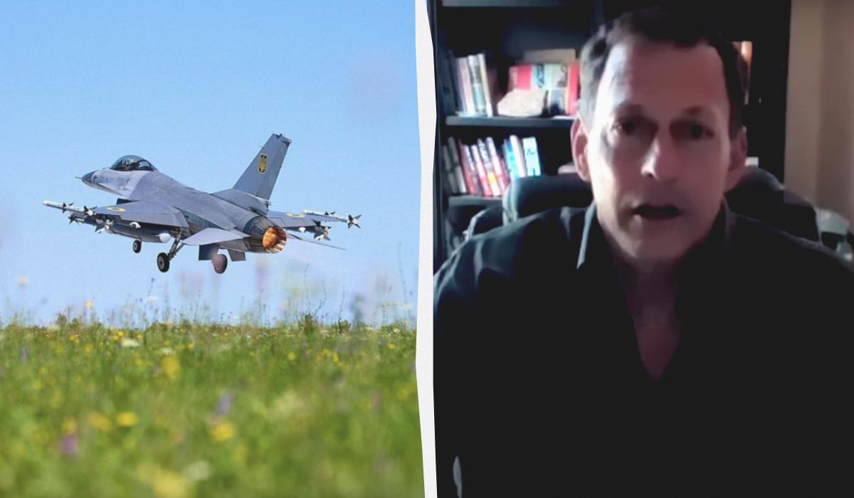Дэн Хэмптон заявил о готовности помочь Украине с самолетами F-16 / коллаж УНИАН, фото Zelenskiy Official, кадр из видео Дэн Хэмптон заявил о готовности помочь Украине с самолетами F-16 / коллаж УНИАН, фото Zelenskiy Official, кадр из видео