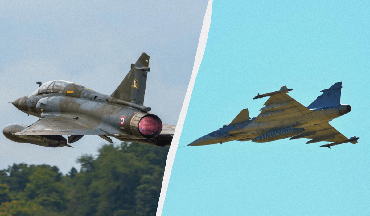 Mirage та Gripen мають однакові логістичні вимоги, це досить складні літаки/ колаж УНІАН фото pixabay.com, ua.depositphotos.com Mirage та Gripen мають однакові логістичні вимоги, це досить складні літаки/ колаж УНІАН фото pixabay.com, ua.depositphotos.com