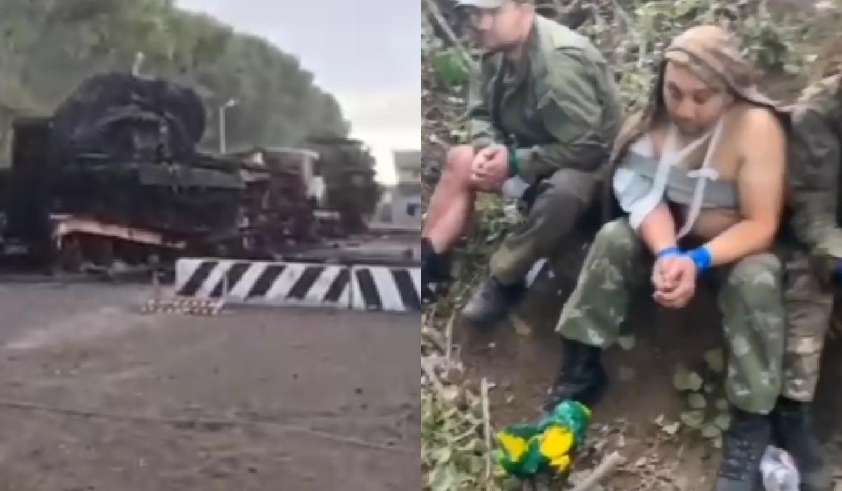 У Курській області тривають бої / колаж УНІАН, скріншоти У Курській області тривають бої / колаж УНІАН, скріншоти