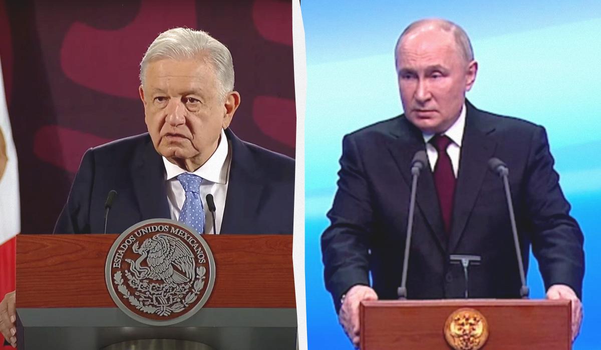 Президент Мексики відхилив прохання України про арешт Путіна / колаж УНІАН, скріншоти з відео Президент Мексики відхилив прохання України про арешт Путіна / колаж УНІАН, скріншоти з відео