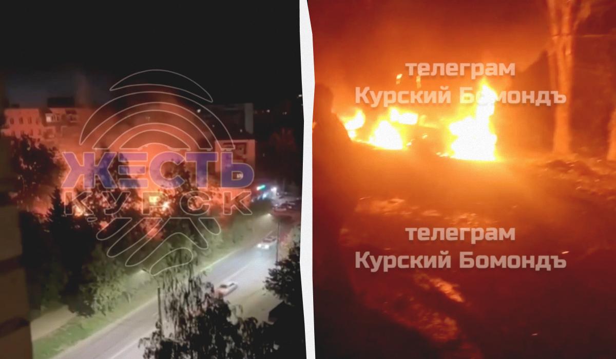 У Курську після роботи росППО ракета впала на житловий будинок / колаж УНІАН, кадри з відео У Курську після роботи росППО ракета впала на житловий будинок / колаж УНІАН, кадри з відео