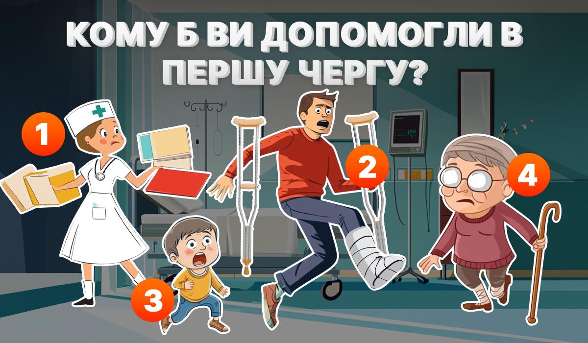 Виберіть, кому б ви допомогли першому - тест по картинках / колаж УНІАН Виберіть, кому б ви допомогли першому - тест по картинках / колаж УНІАН