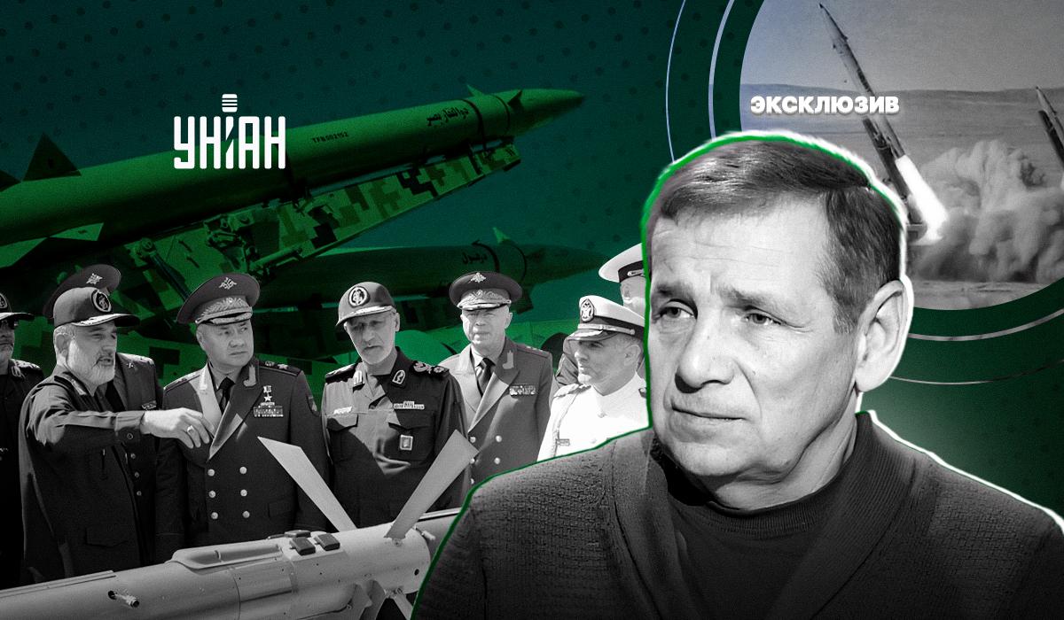Гетьман говорит, что к иранским ракетам много вопросов / коллаж УНИАН Гетьман говорит, что к иранским ракетам много вопросов / коллаж УНИАН