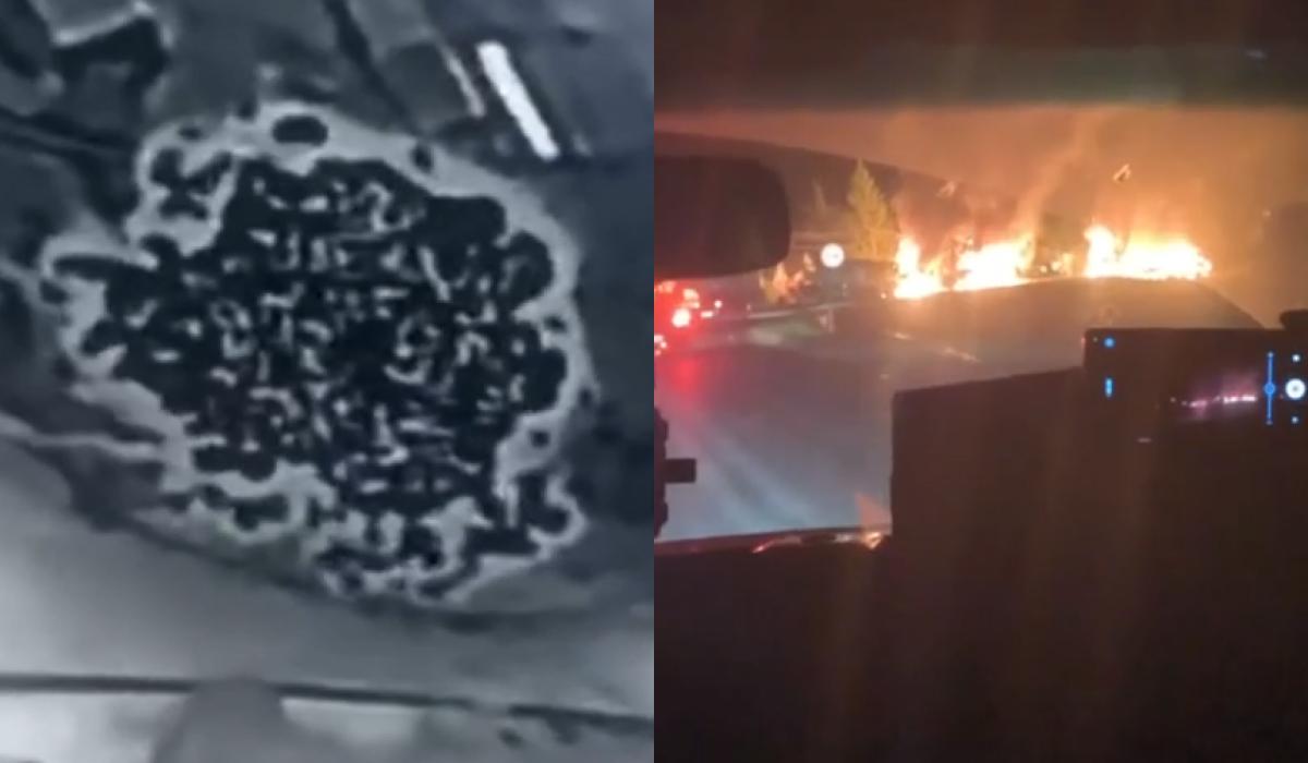 ЗСУ розгромили російську військову колону біля Рильська / колаж УНІАН, скріншоти ЗСУ розгромили російську військову колону біля Рильська / колаж УНІАН, скріншоти