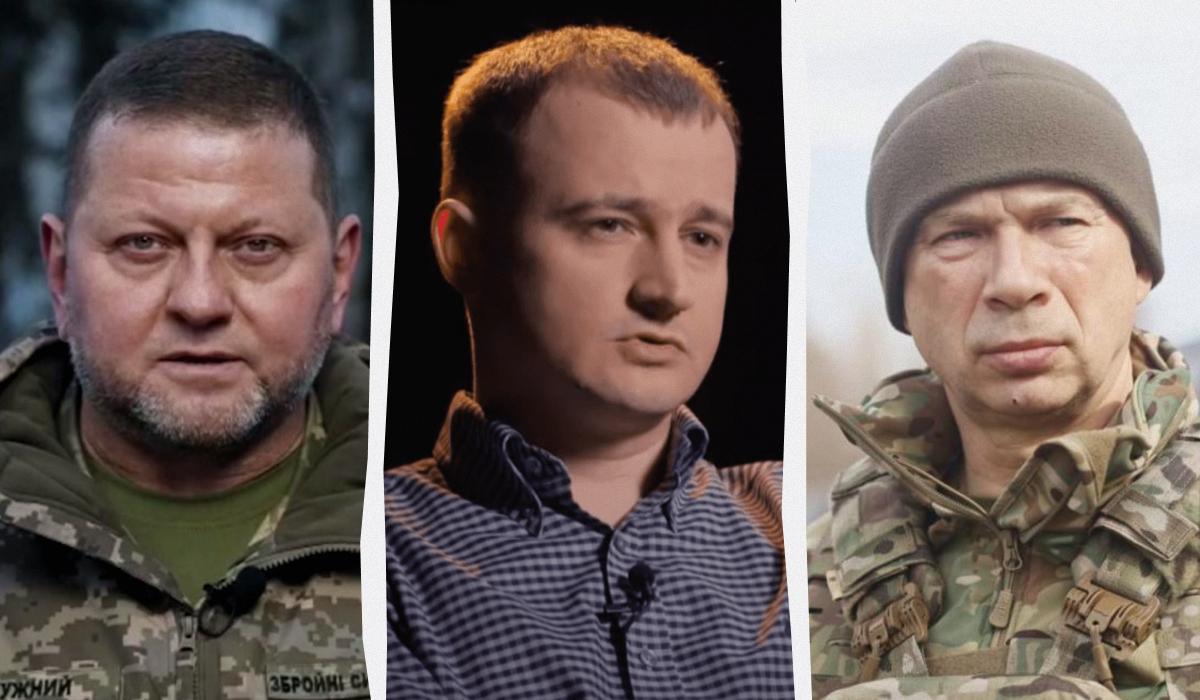 Тарас Чмут порівняв Валерія Залужного та Олександра Сирського / колаж УНІАН, фото t.me/osirskiy, кадри з відео Тарас Чмут порівняв Валерія Залужного та Олександра Сирського / колаж УНІАН, фото t.me/osirskiy, кадри з відео