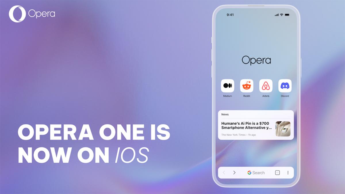 Браузер Opera One з АІ-функціями випустили для iPhone / фото Opera Браузер Opera One з АІ-функціями випустили для iPhone / фото Opera