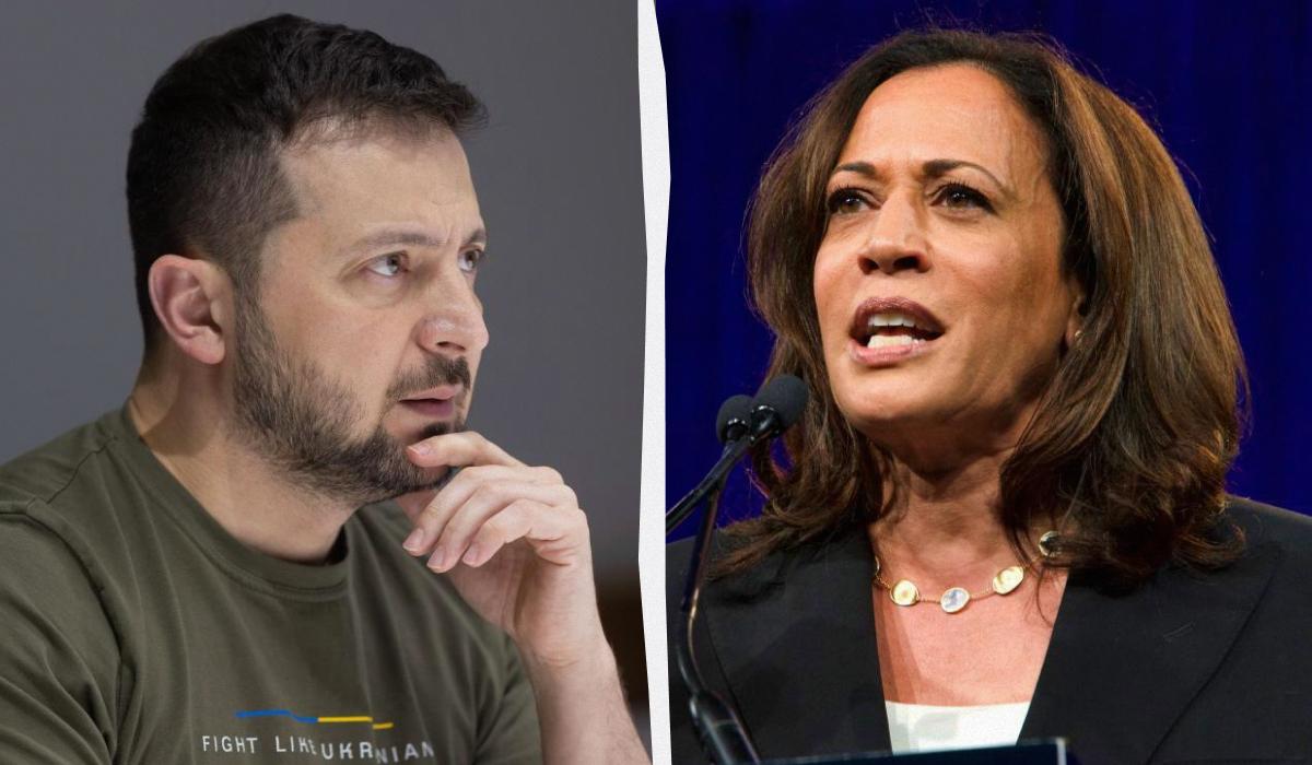 Гарріс розповіла про зустріч із Зеленським перед початком російського вторгнення колаж УНІАН, фото ua.depositphotos.com, president.gov.ua