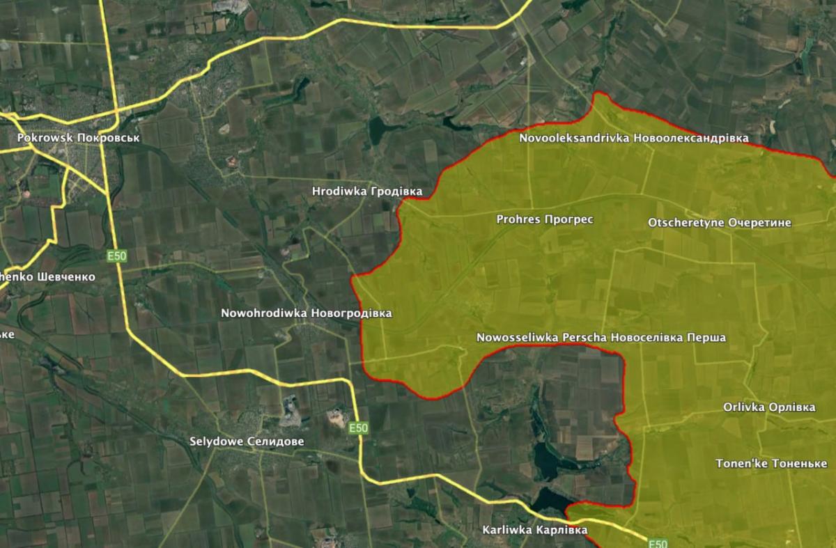 Карта боевых действий в Донецкой области / источник Bild Карта боевых действий в Донецкой области / источник Bild