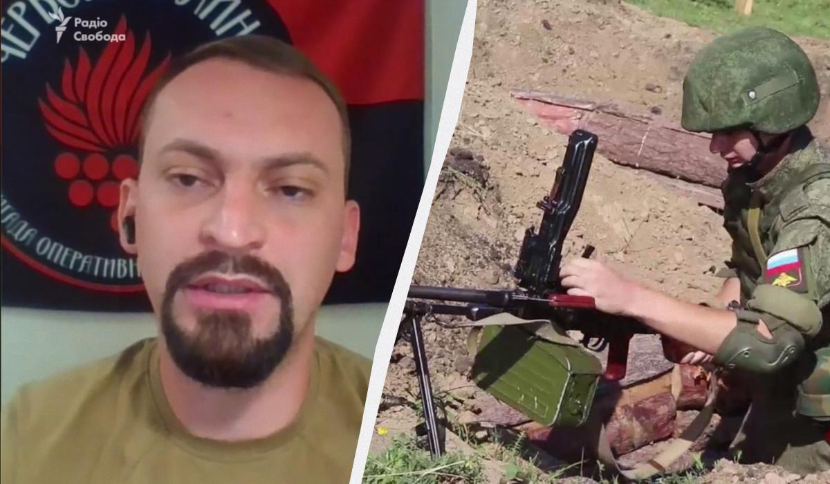 Прес-офіцер 14-ї бригади НГУ Микола Коваль розповів про бої під Покровськом / колаж УНІАН, кадри з відео Прес-офіцер 14-ї бригади НГУ Микола Коваль розповів про бої під Покровськом / колаж УНІАН, кадри з відео