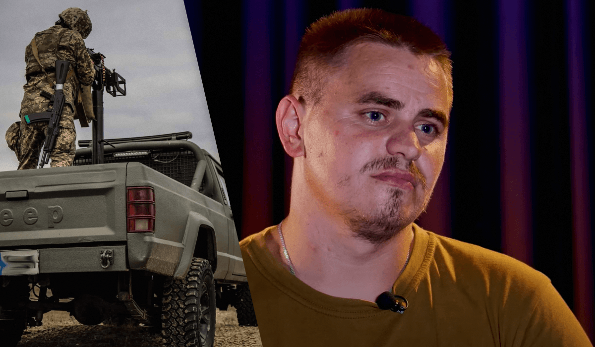 За словами воїна, якщо людина не має проблем зі здоров'ям, то їй не місце у цивільному житті / колаж УНІАН, фото 43 окрема артилерійська бригада, скриншот За словами воїна, якщо людина не має проблем зі здоров'ям, то їй не місце у цивільному житті / колаж УНІАН, фото 43 окрема артилерійська бригада, скриншот