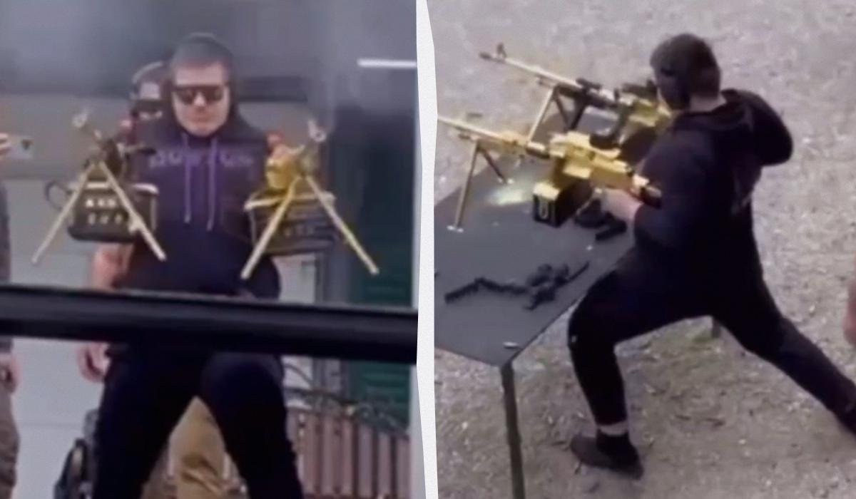 Адам Кадиров відзначився "кринжовим" відео / колаж УНІАН, кадри з відео Адам Кадиров відзначився "кринжовим" відео / колаж УНІАН, кадри з відео