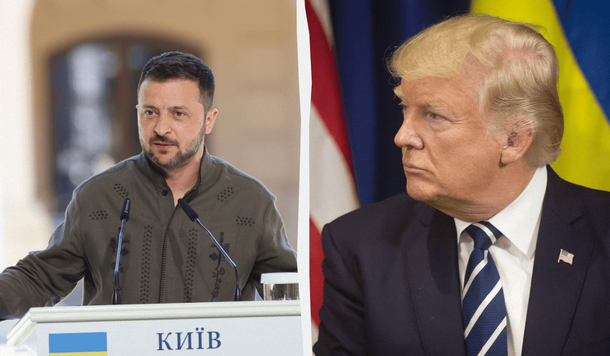 Zelensky showed Trump the plan to end the war / collage UNIAN, photo UNIAN