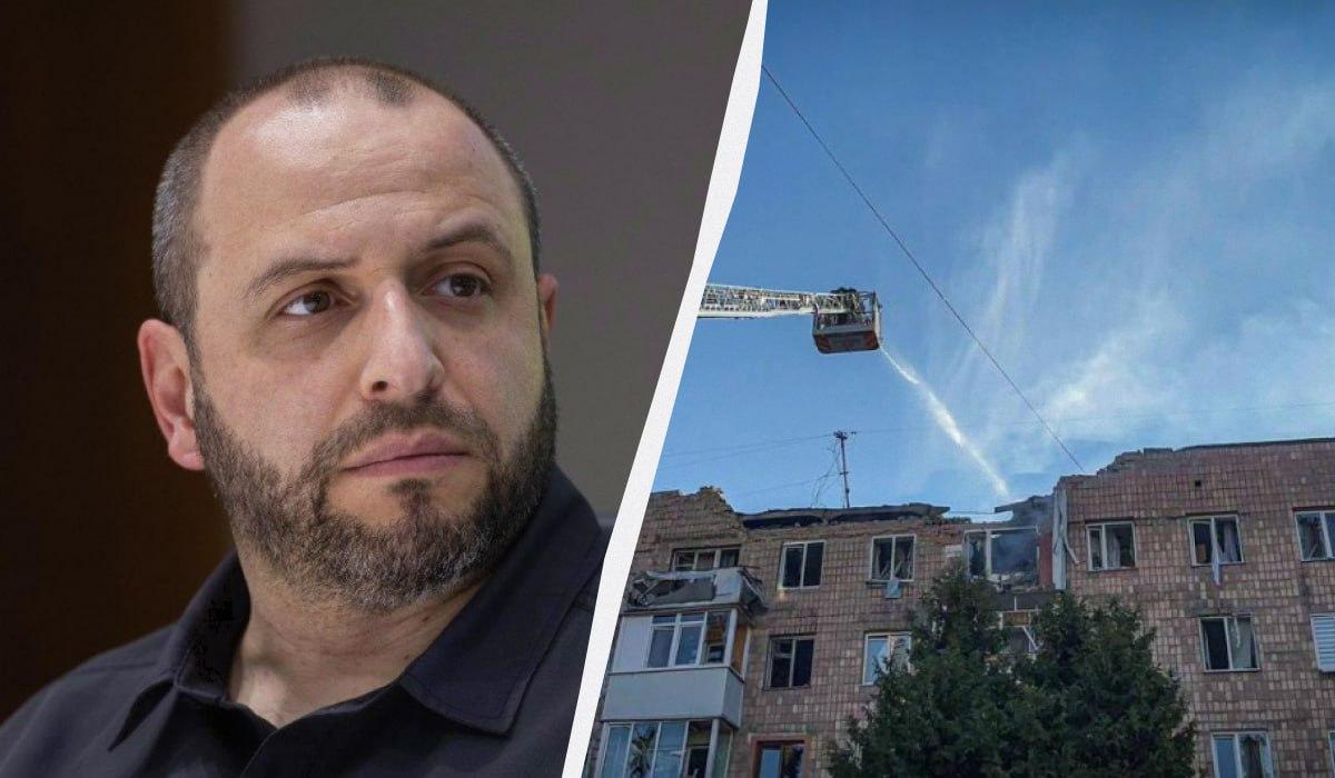 Умеров рассказал, что этой ночью Россия снова ударила по нашим городам / коллаж УНИАН, фото ГСЧС, УНИАН