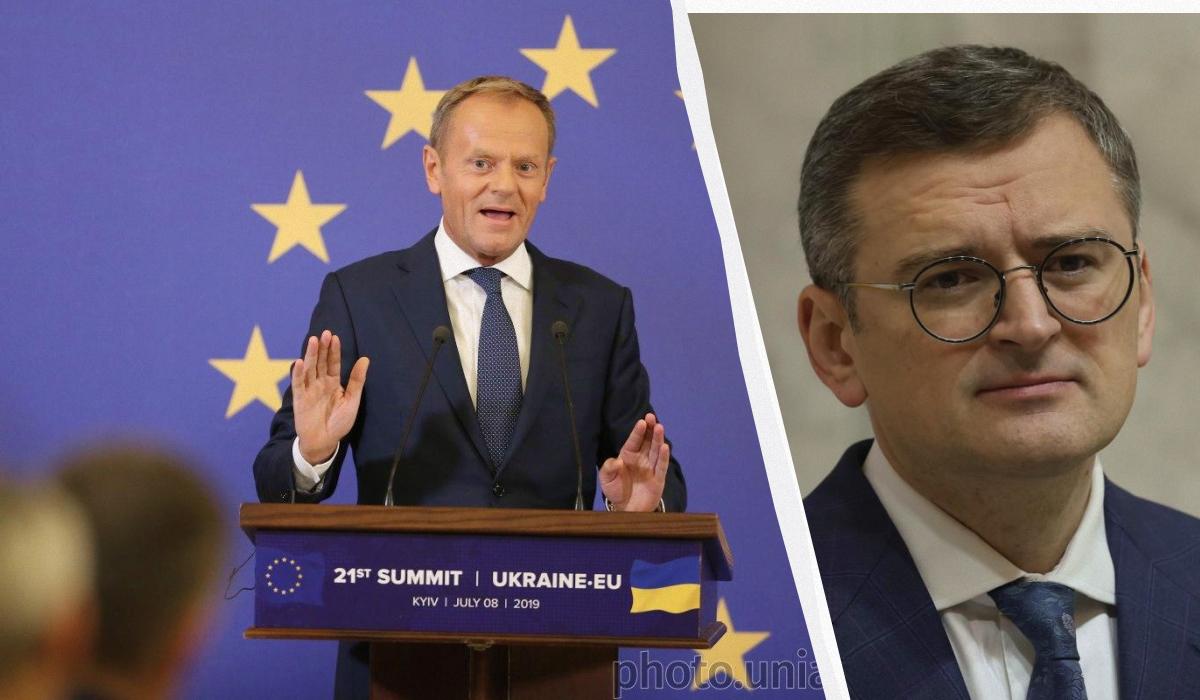 Туск розкритикував заяву Куліби / Колаж УНІАН з фото УНІАН Туск розкритикував заяву Куліби / Колаж УНІАН з фото УНІАН